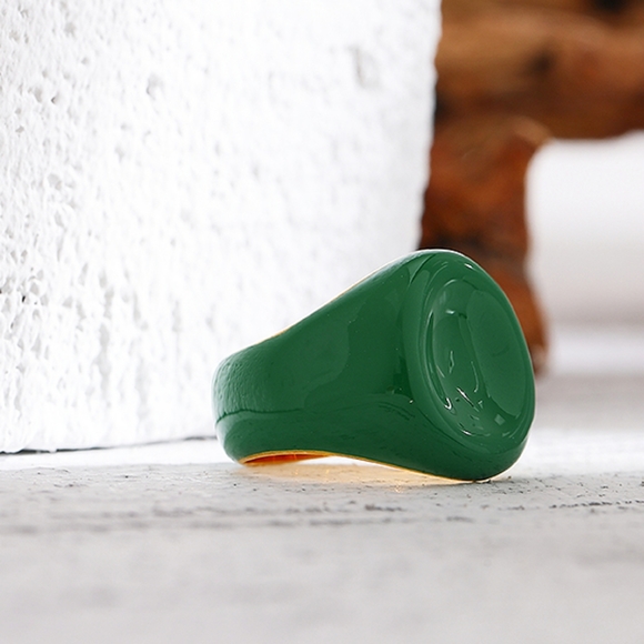 Exquisite Designer Enamel Ring - Picture 7 of 9